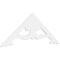 Ekena Millwork Pitch Cornelia Architectural Grade PVC Gable Pediment, 72"W x 27"H x 1"P (9/12) GPP072X027X100CRN - alternate 1